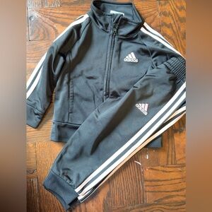 Adidas Black and Light Pink Athletic Set